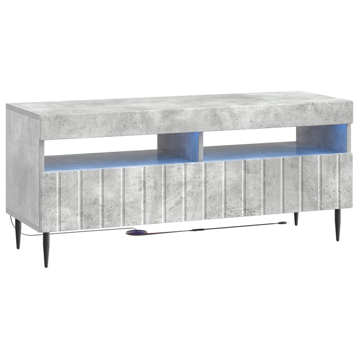 Dulap TV LED cu 5 piese Gri Beton Lemn prelucrat WALTI