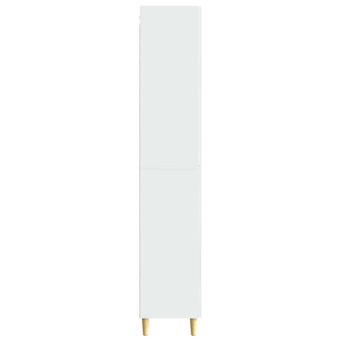 Set de Dulapuri 2 pcs Alb foarte lucios 66 x 34,5 x 95 cm WALTI