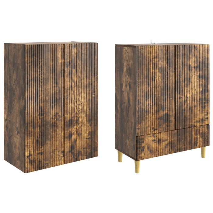 Set de Dulapuri 2 pcs Stejar fumuriu 66 x 34,5 x 95 cm WALTI