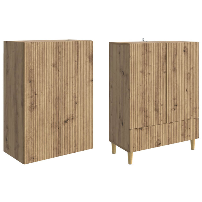 Set de Dulapuri 2 pcs Stejar Artizanal 66 x 34,5 x 95 cm WALTI