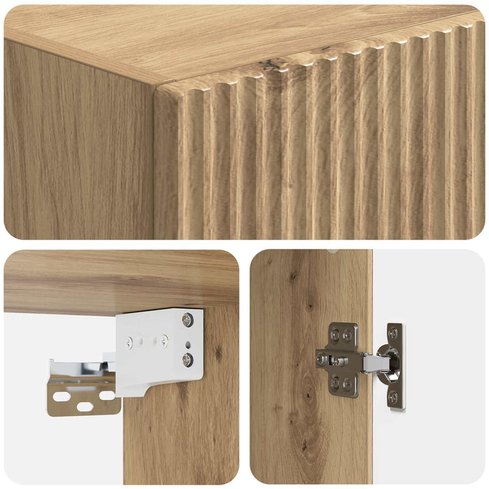 Set de Dulapuri 2 pcs Stejar Artizanal 66 x 34,5 x 90 cm WALTI