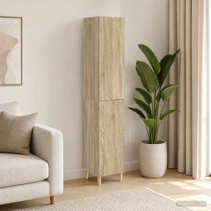 Set de Dulapuri 2 pcs 33 x 34,5 x 90 cm Lemn prelucrat - WALTI WALTI