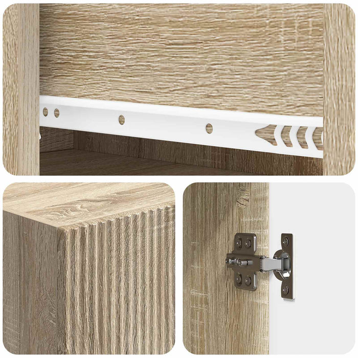 Set de Dulapuri 2 pcs Stejar Sonoma 66 x 34,5 x 90 cm WALTI