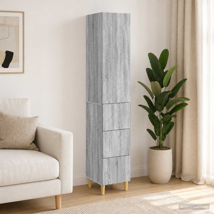 Set de Dulapuri 2 pcs Sonoma gri 33 x 34,5 x 90 cm - WALTI WALTI