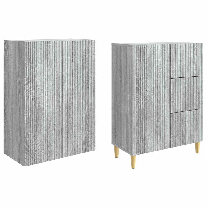 Set de Dulapuri 2 pcs Sonoma gri 66 x 34,5 x 90 cm WALTI