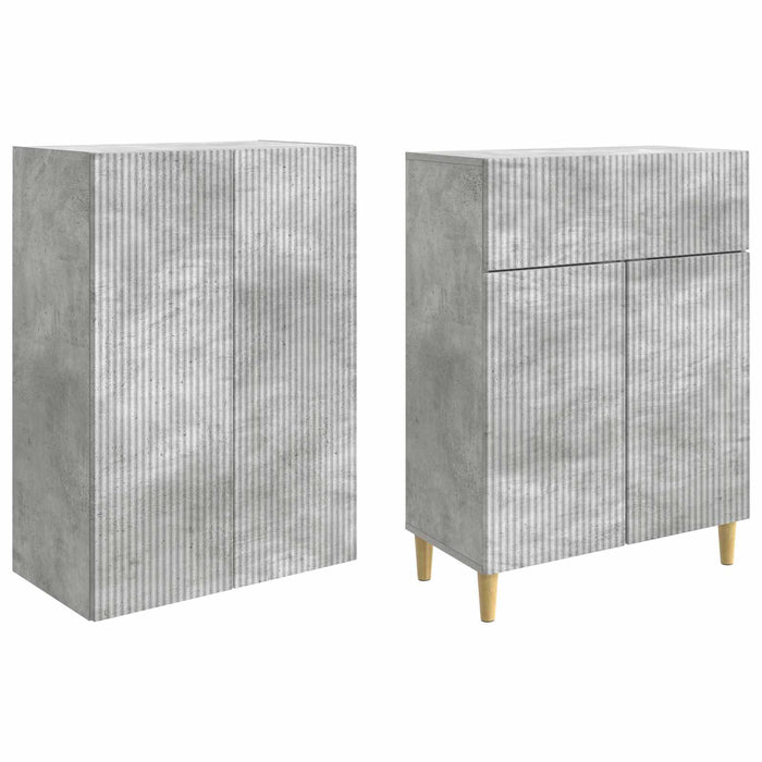 Set de Dulapuri 2 pcs Gri Beton 66 x 34,5 x 90 cm WALTI