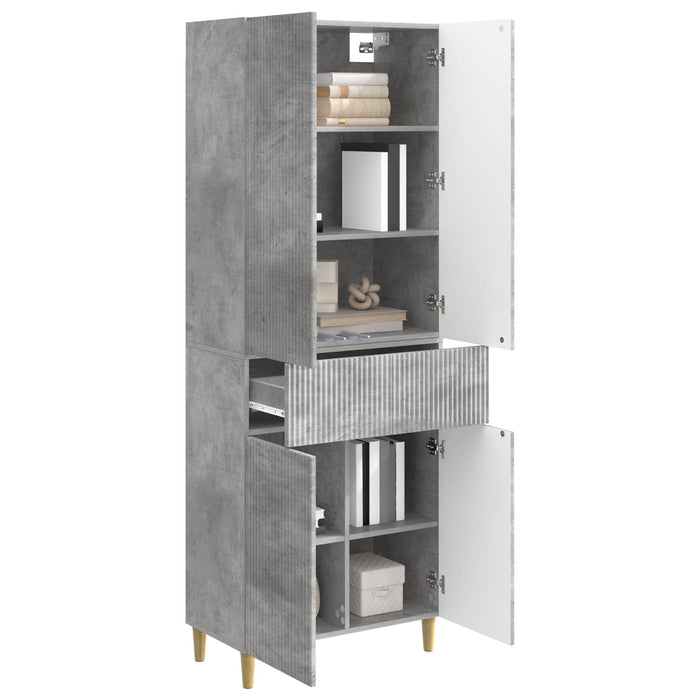 Set de Dulapuri 2 pcs Gri Beton 66 x 34,5 x 90 cm WALTI