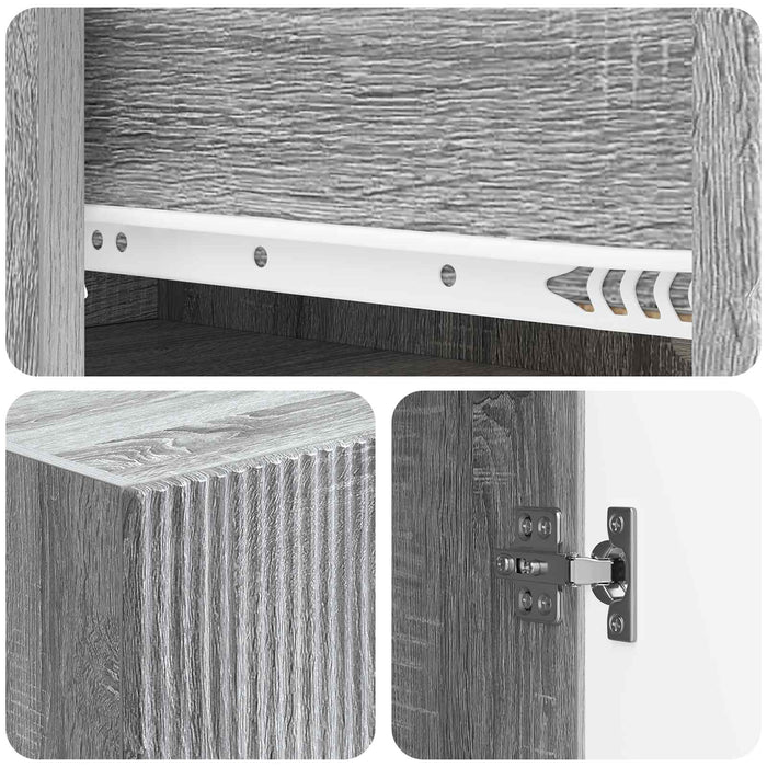 Set de Dulapuri 2 pcs 66 x 34,5 x 90 cm Lemn prelucrat WALTI