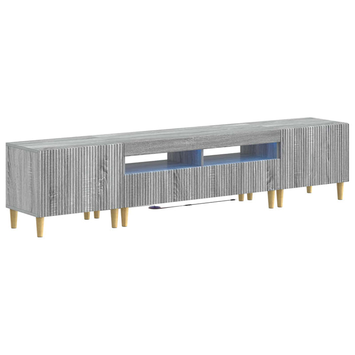 Dulap TV LED cu 5 piese Sonoma gri Lemn prelucrat WALTI