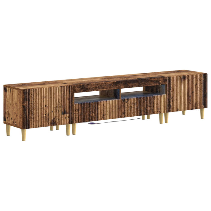 Dulap TV LED cu 5 piese Lemn vechi Lemn prelucrat WALTI