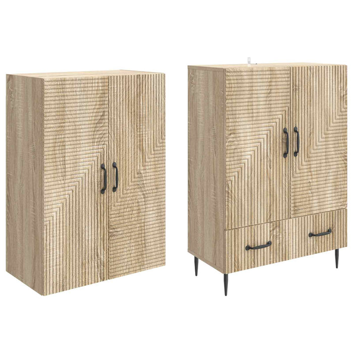 Set de Dulapuri 2 pcs 66 x 34,5 x 95 cm Lemn prelucrat WALTI