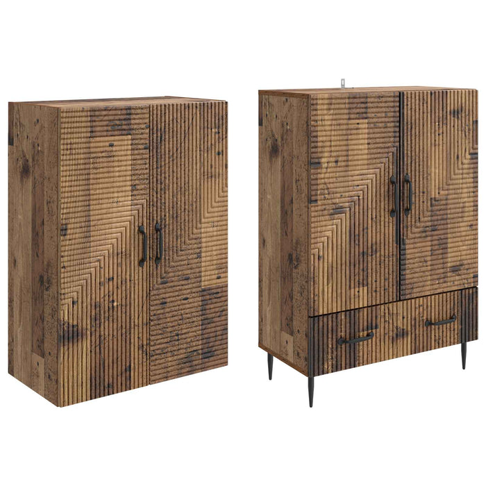 Set de Dulapuri 2 pcs 66 x 34,5 x 95 cm Lemn prelucrat WALTI