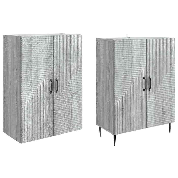 Set de Dulapuri 2 pcs Sonoma gri 66 x 34,5 x 89,5 cm WALTI