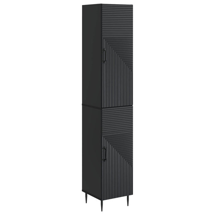 Set de Dulapuri 2 pcs Negru 33 x 34,5 x 89,5 cm Lemn prelucrat WALTI