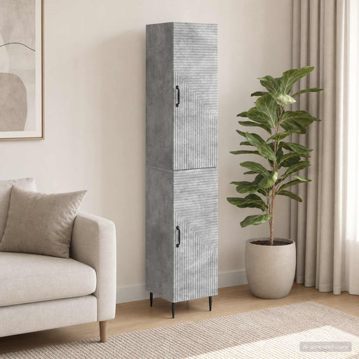 Set de Dulapuri 2 pcs Gri Beton 33 x 34,5 x 89,5 cm - WALTI WALTI