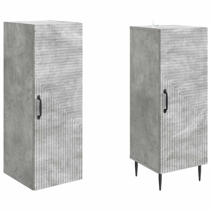 Set de Dulapuri 2 pcs Gri Beton 33 x 34,5 x 89,5 cm WALTI
