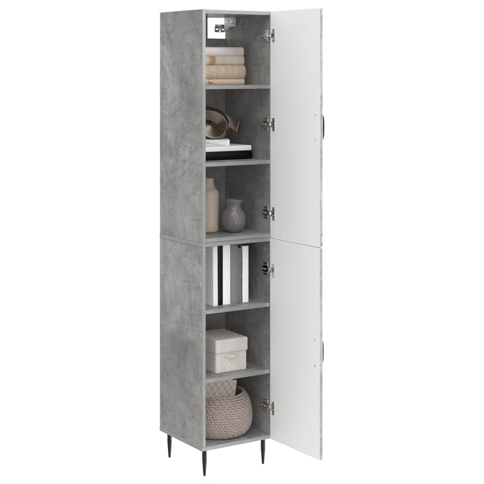 Set de Dulapuri 2 pcs Gri Beton 33 x 34,5 x 89,5 cm WALTI