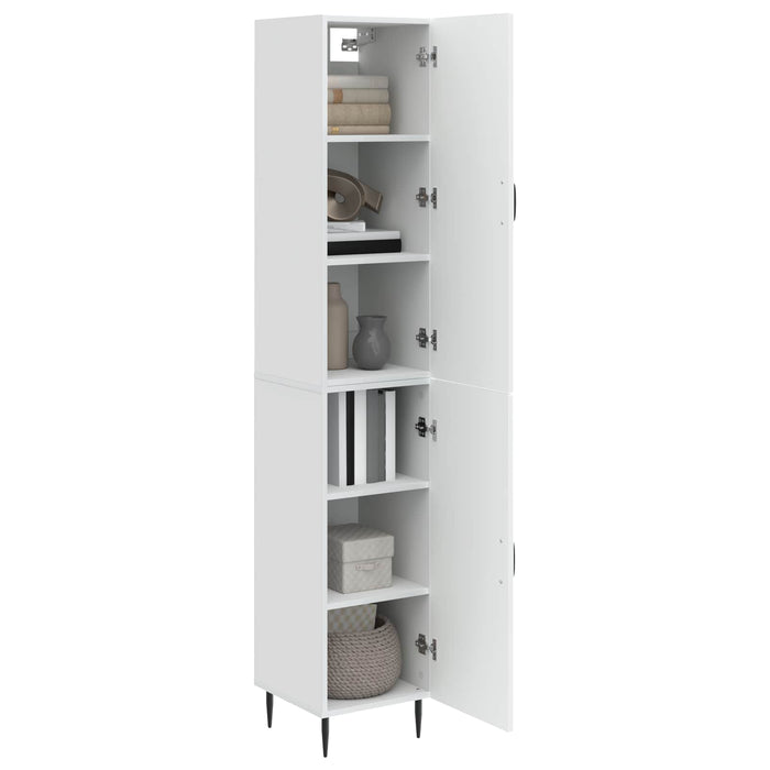 Set de Dulapuri 2 pcs Alb foarte lucios 33 x 34,5 x 89,5 cm WALTI
