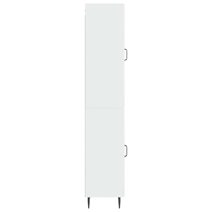 Set de Dulapuri 2 pcs Alb foarte lucios 33 x 34,5 x 89,5 cm WALTI