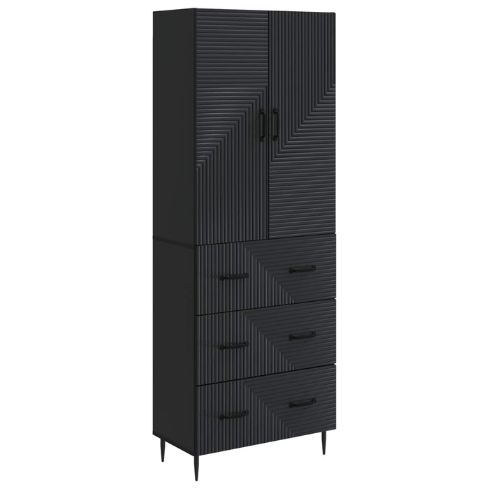 Set de Dulapuri 2 pcs Negru 66 x 34,5 x 90 cm Lemn prelucrat - WALTI WALTI