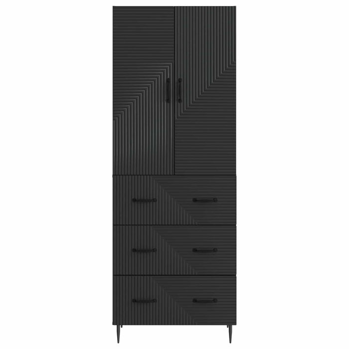 Set de Dulapuri 2 pcs Negru 66 x 34,5 x 90 cm Lemn prelucrat - WALTI WALTI