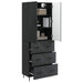 Set de Dulapuri 2 pcs Negru 66 x 34,5 x 90 cm Lemn prelucrat - WALTI WALTI