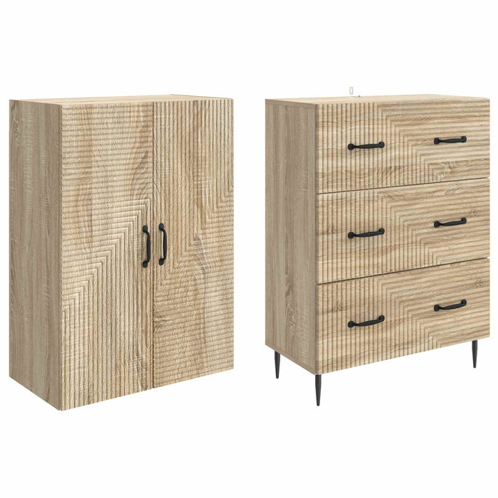 Set de Dulapuri 2 pcs Stejar Sonoma 66 x 34,5 x 90 cm - WALTI WALTI