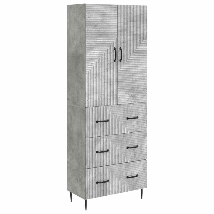 Set de Dulapuri 2 pcs Gri Beton 66 x 34,5 x 90 cm - WALTI WALTI