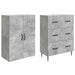 Set de Dulapuri 2 pcs Gri Beton 66 x 34,5 x 90 cm - WALTI WALTI