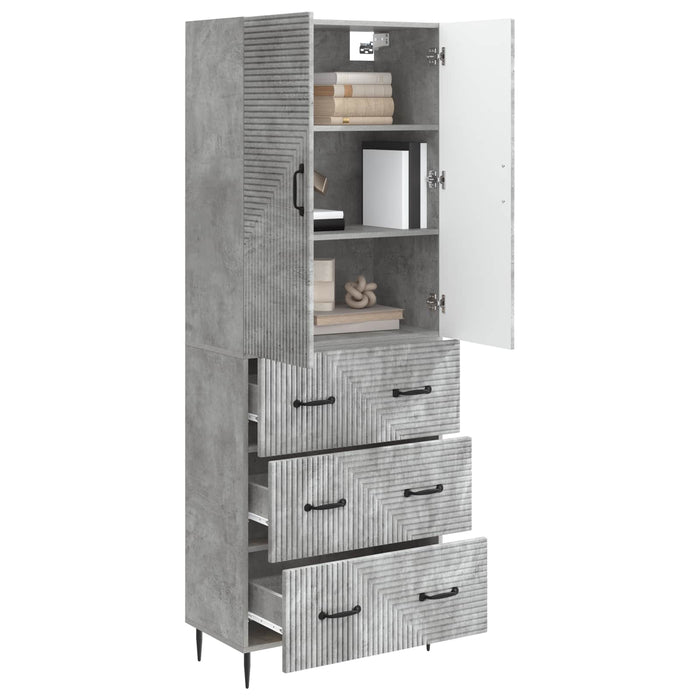 Set de Dulapuri 2 pcs Gri Beton 66 x 34,5 x 90 cm - WALTI WALTI