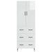 Set de Dulapuri 2 pcs Alb foarte lucios 66 x 34,5 x 90 cm - WALTI WALTI