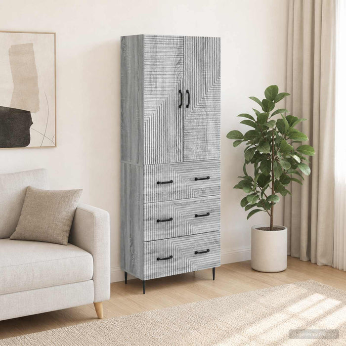 Set de Dulapuri 2 pcs Sonoma gri 66 x 34,5 x 90 cm - WALTI WALTI