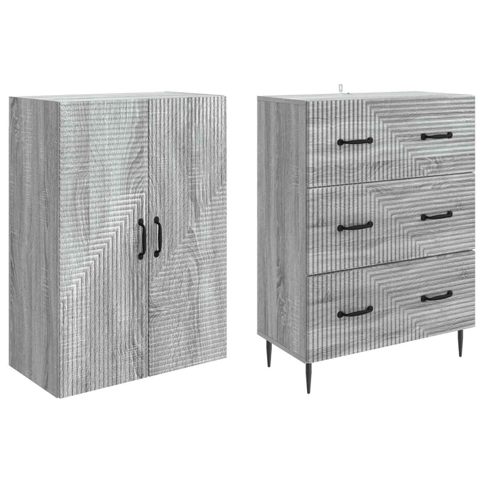 Set de Dulapuri 2 pcs Sonoma gri 66 x 34,5 x 90 cm - WALTI WALTI