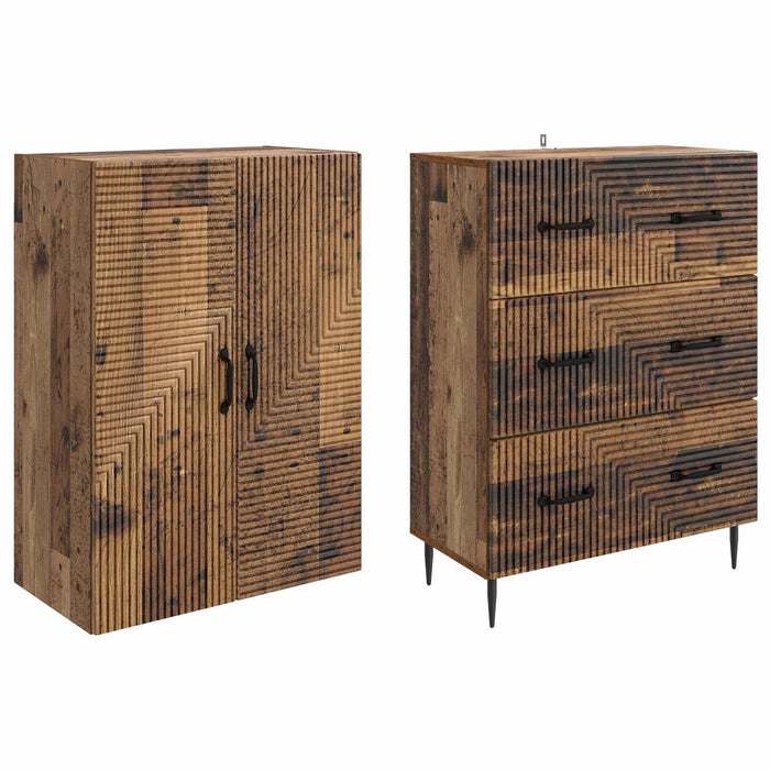 Set de Dulapuri 2 pcs Lemn vechi 66 x 34,5 x 90 cm - WALTI WALTI