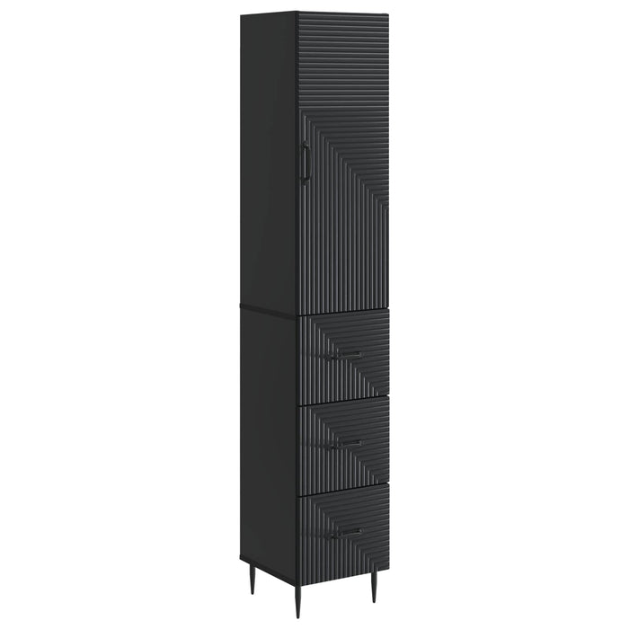 Set de Dulapuri 2 pcs Negru 33 x 34,5 x 90 cm Lemn prelucrat - WALTI WALTI