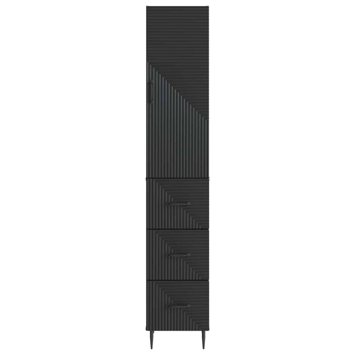 Set de Dulapuri 2 pcs Negru 33 x 34,5 x 90 cm Lemn prelucrat - WALTI WALTI