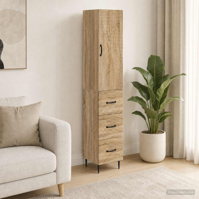 Set de Dulapuri 2 pcs Stejar Sonoma 33 x 34,5 x 90 cm - WALTI WALTI
