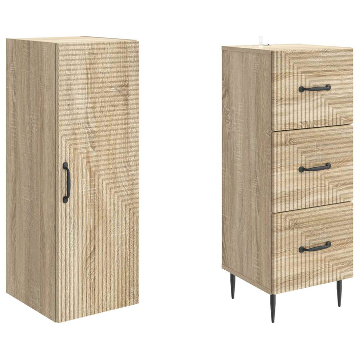 Set de Dulapuri 2 pcs Stejar Sonoma 33 x 34,5 x 90 cm - WALTI WALTI