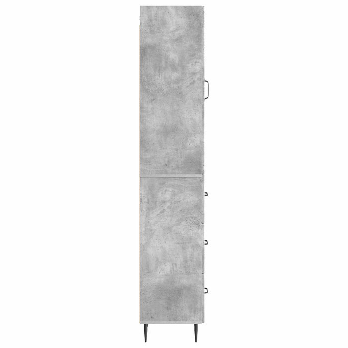 Set de Dulapuri 2 pcs Gri Beton 33 x 34,5 x 90 cm - WALTI WALTI