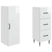 Set de Dulapuri 2 pcs Alb foarte lucios 33 x 34,5 x 90 cm - WALTI WALTI