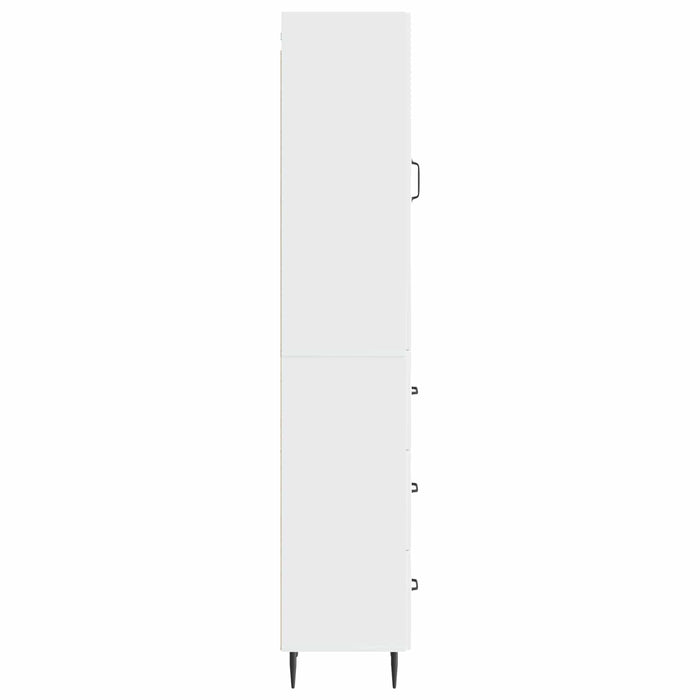 Set de Dulapuri 2 pcs Alb foarte lucios 33 x 34,5 x 90 cm - WALTI WALTI