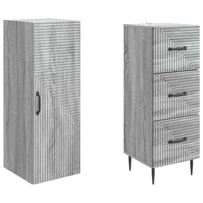 Set de Dulapuri 2 pcs Sonoma gri 33 x 34,5 x 90 cm - WALTI WALTI