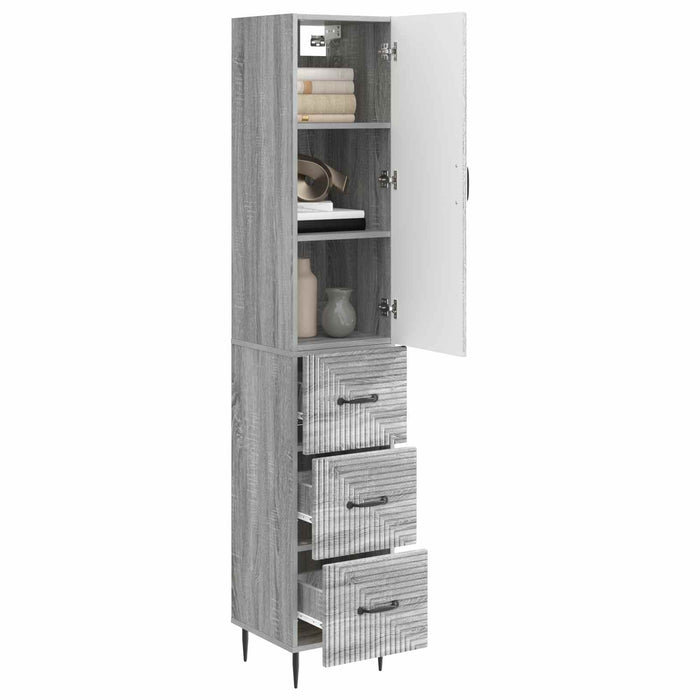 Set de Dulapuri 2 pcs Sonoma gri 33 x 34,5 x 90 cm - WALTI WALTI