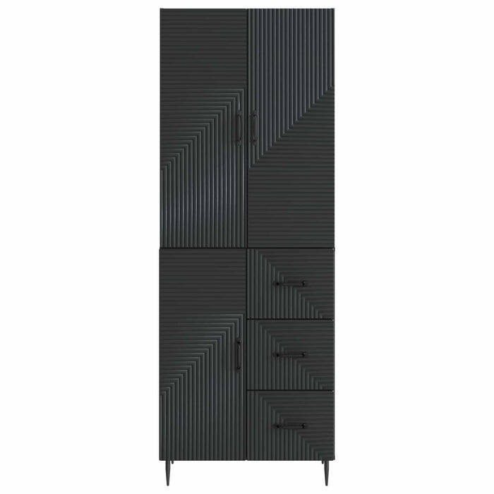 Set de Dulapuri 2 pcs Negru 66 x 34,5 x 89,5 cm Lemn prelucrat WALTI