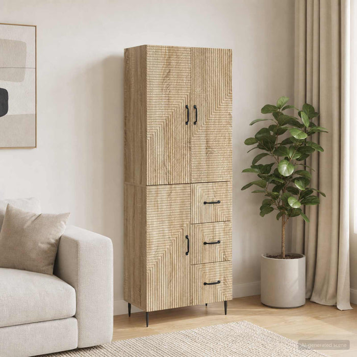 Set de Dulapuri 2 pcs Stejar Sonoma 66 x 34,5 x 89,5 cm - WALTI WALTI