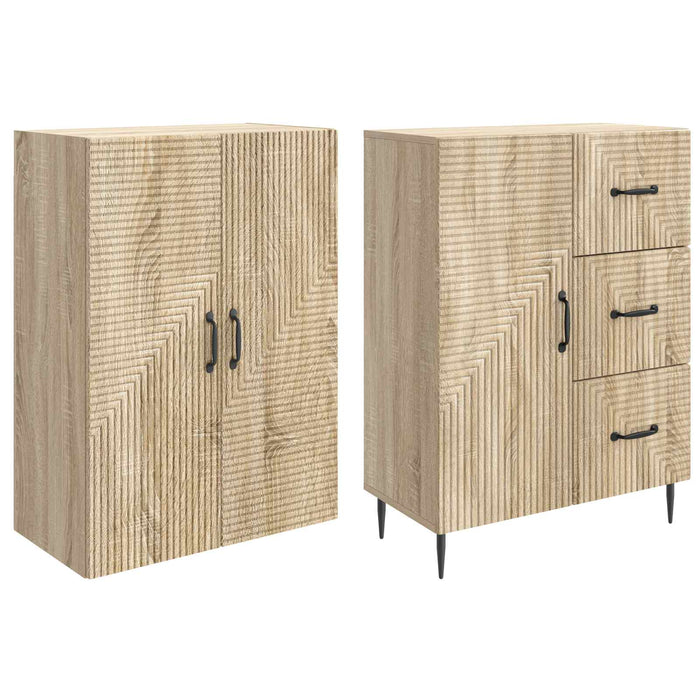 Set de Dulapuri 2 pcs Stejar Sonoma 66 x 34,5 x 89,5 cm WALTI