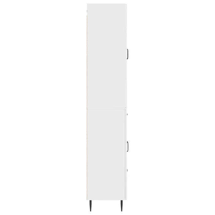Set de Dulapuri 2 pcs Alb foarte lucios 66 x 34,5 x 89,5 cm WALTI