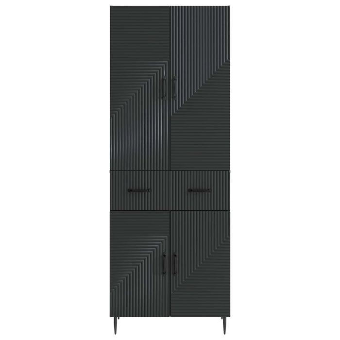 Set de Dulapuri 2 pcs Negru 66 x 34,5 x 89,5 cm Lemn prelucrat WALTI