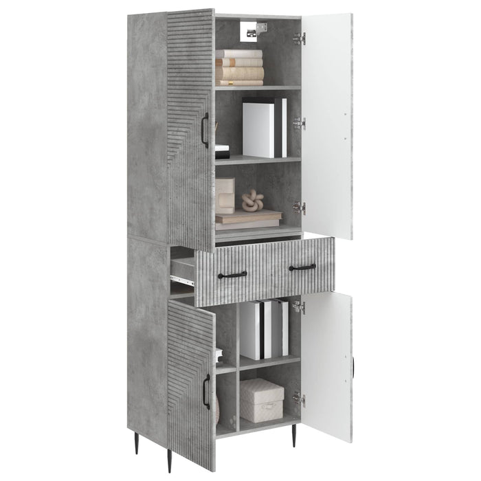 Set de Dulapuri 2 pcs Gri Beton 66 x 34,5 x 89,5 cm WALTI