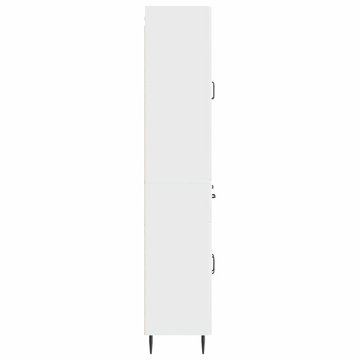 Set de Dulapuri 2 pcs Alb foarte lucios 66 x 34,5 x 89,5 cm WALTI
